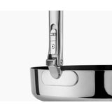 Joseph Joseph Space Steel Folding Handle Non-Stick 28cm Frying Pan in Stainless Steel