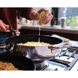 Joseph Joseph Space Steel Folding Handle Non-Stick 28cm Frying Pan in Stainless Steel