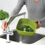 Joseph Joseph Square Colander In Green