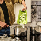 Joseph Joseph Chop2Pot™ Plus Folding Chopping Board In Green