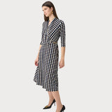 Joseph Ribkoff Knee-length Wrap Dress In Multi