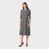 Joseph Ribkoff Knee-length Wrap Dress In Multi