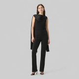 Joseph Ribkoff Flared Pants with Rhinestones In Black