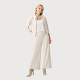 Joseph Ribkoff Formal Wide-leg Trousers In Moonstone