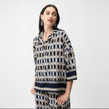 Joseph Ribkoff Geometric Button Closure Shirt