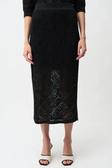 Joseph Ribkoff Lace Skirt In Black