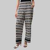 Joseph Ribkoff Pant In Midnight Blue Multi