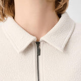 Joseph Ribkoff Textured Knit Jacquard Boxy Jacket In Moonstone