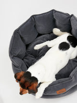 Joules Chesterfield Pet Bed Grey