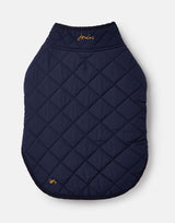 Joules Navy Newdale Quilted Dog Coat