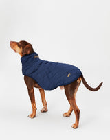 Joules Navy Newdale Quilted Dog Coat