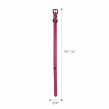 Joules Pink Leather Dog Collar
