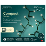 Kaemingk LED Compact Lights Twinkle Effect Green/Warm White 1600cm-750L