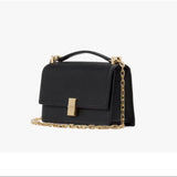 Kate Spade Deco Mini Flap Chain Crossbody In Black