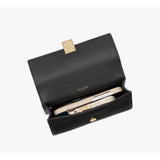 Kate Spade Deco Mini Flap Chain Crossbody In Black