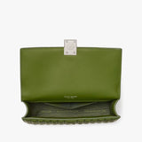 Kate Spade Deco Quilted Mini Flap Chain Crossbody in Jungle Vine