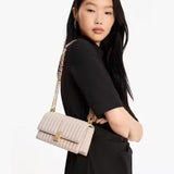 Kate Spade Deco Quilted Mini Flap Chain Crossbody In Pistachio Ice