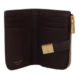 Kate Spade Deco Small Compact Wallet In Blackberry Jam