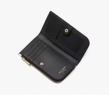 Kate Spade Devin Small Bifold Wallet In Black Multi