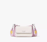 Kate Spade Double Up Colorblocked Crossbody in Parchment Multi