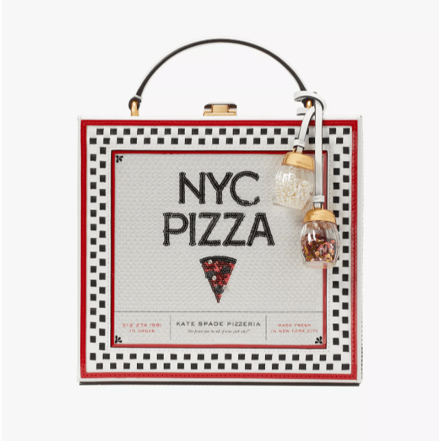 kate spade new york Slice 3D Pizza Box Leather Top Handle Crossbody Ba kate spade new york Slice 3D Pizza Box Leather Top Handle Crossbody Ba