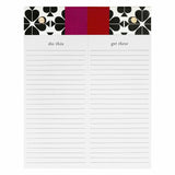 Kate Spade Split Notepad - Black Spade Flower