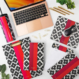 Kate Spade Split Notepad - Black Spade Flower
