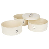 Kitchen Craft Living Nostalgia Antique Cream Three Tier Cake Tin Set