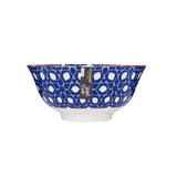 KitchenCraft Blue Floral Geometric Print Ceramic Bowls