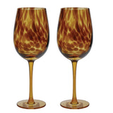 Kitchencraft Tortoise Shell Wine Glass 2pc