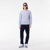 Lacoste Brushed Fleece Jogger Sweatshirt in Light Blue