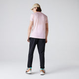 Lacoste Crew Neck Pima Cotton Jersey T-Shirt in Light Pink