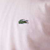 Lacoste Crew Neck Pima Cotton Jersey T-Shirt in Light Pink