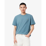 Lacoste Classic Cotton T-shirt In Teal Blue