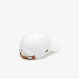 Lacoste Contrast Strap Cotton Cap White