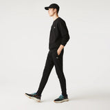 Lacoste Cotton Fleece Joggers in Black