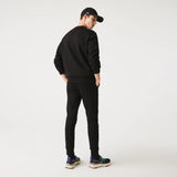 Lacoste Cotton Fleece Joggers in Black