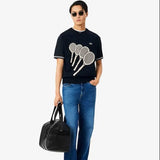 Lacoste Cotton Jacquard Sweater Vest In Noir