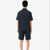 Lacoste Cotton Seersucker Shorts Noir