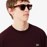 Lacoste Cotton T-Shirt In Dark Burgundy