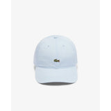 Lacoste Cotton Twill Cap In Light Blue