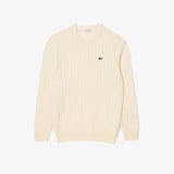 Lacoste Crew Neck Jumper in Lapland Cream