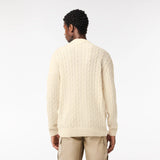 Lacoste Crew Neck Jumper in Lapland Cream