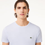 Lacoste Crew Neck Pima Cotton Jersey T-Shirt in Light Blue