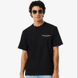 Lacoste Embroidered Cotton T-shirt Noir