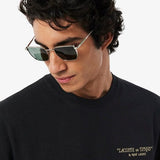 Lacoste Embroidered Cotton T-shirt Noir