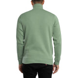 Lacoste Quarter Zip Cotton Sweatshirt In Green