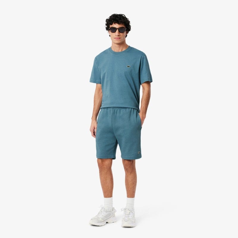 Lacoste Regular Fit Fleece Shorts In Blue