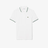 Lacoste Regular Fit Trim Accent L.12.12 Polo Shirt In white