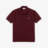 Lacoste Short Sleeve Top Vine Chine in Red